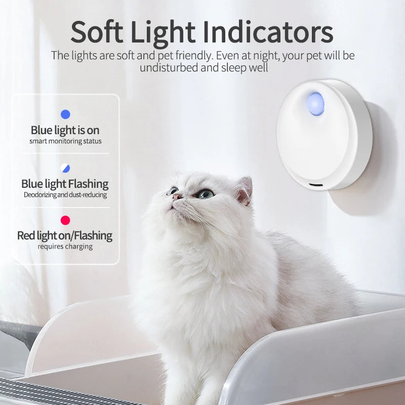 Smart Rechargeable Cat Odor Purifier & Dog Toilet Deodorizer