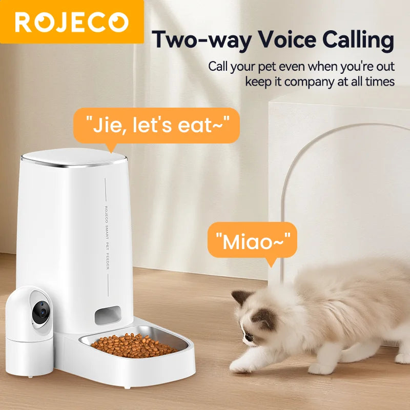 4L Wi-Fi Automatic PetFeeder with 360° Camera