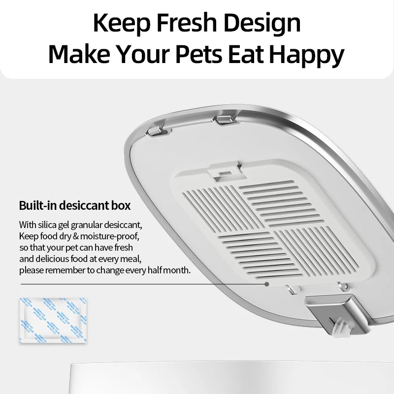 4L Automatic Cat Feeder for Dry Food for Cats and Dogs.