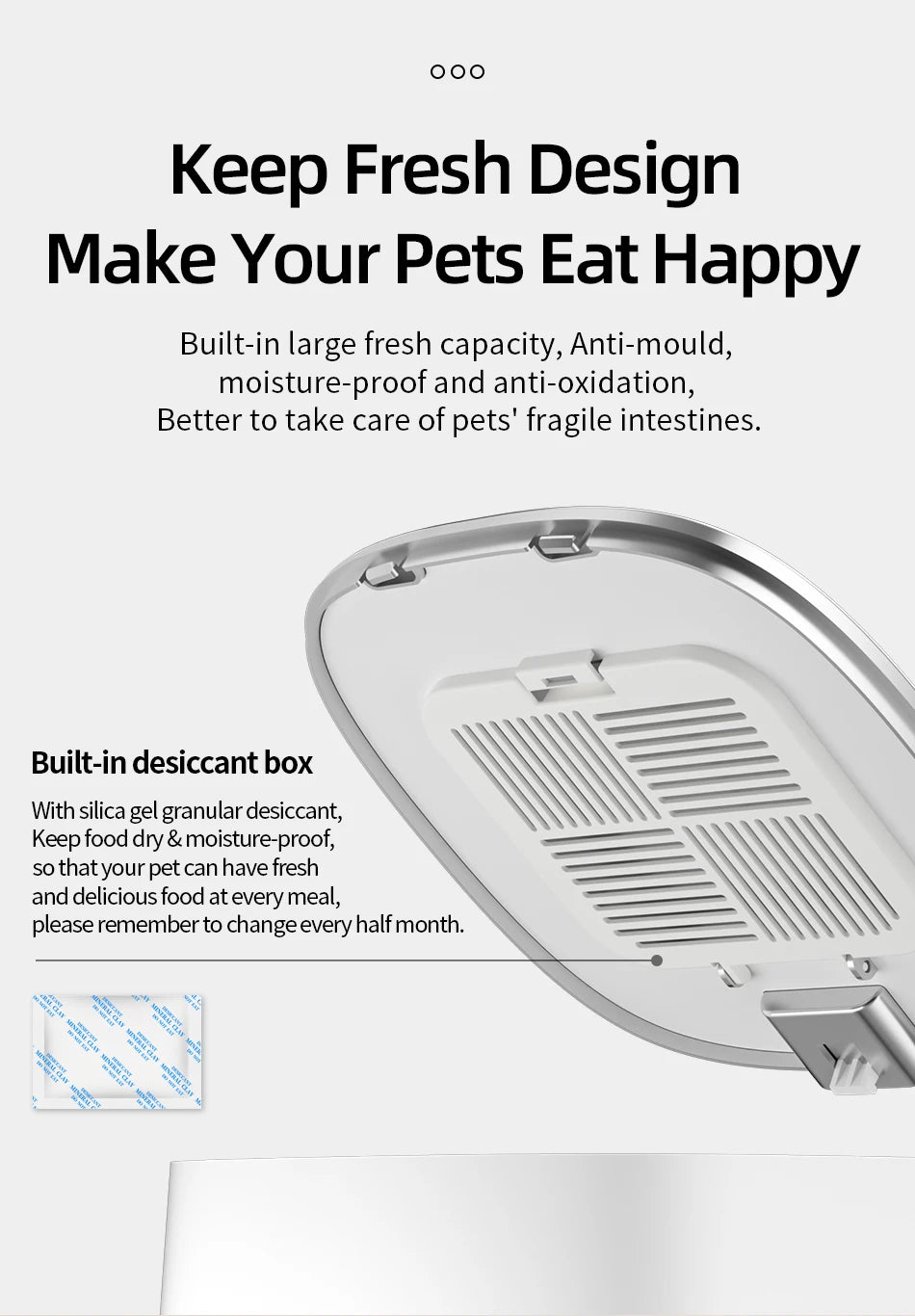 4L Automatic Cat Feeder for Dry Food for Cats and Dogs.